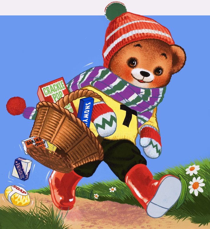 Teddybjörn (med dolda föremål) av English School