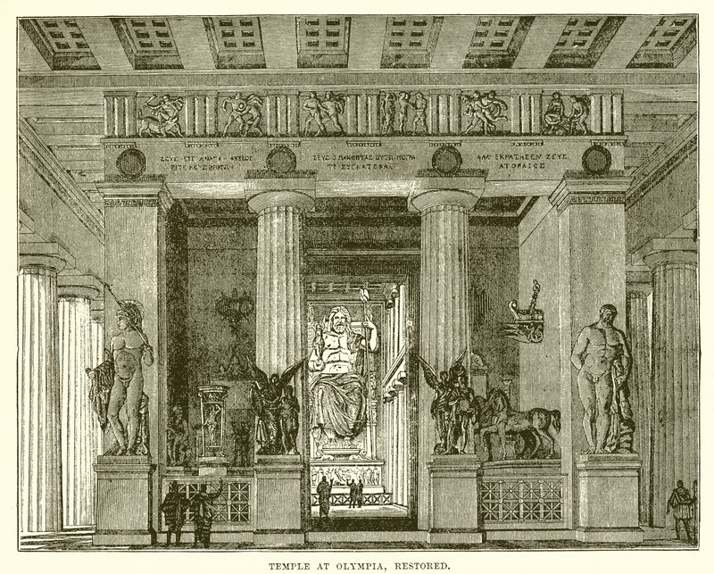 Templet i Olympia, restaurerat av English School