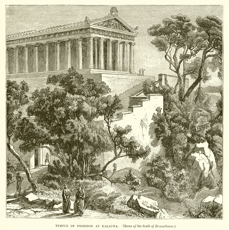 Poseidons tempel i Kalauna av English School
