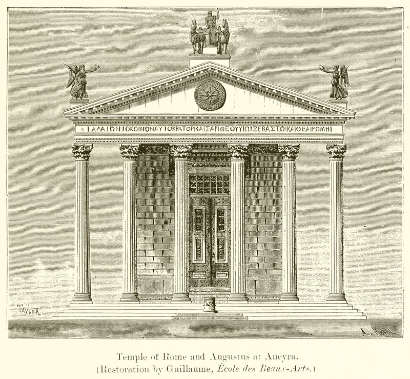 Tempel av Rom och Augustus vid Ancyra av English School