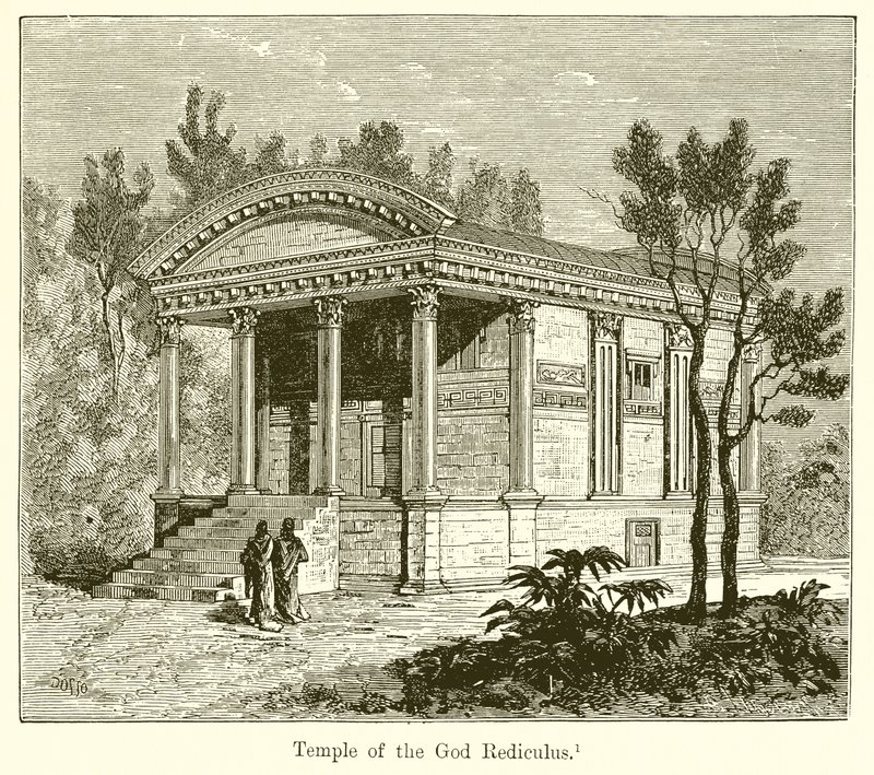 Gudens tempel Rediculus av English School