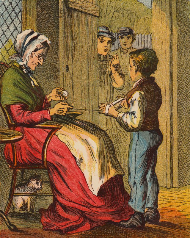Temptation (färglitografi) av English School