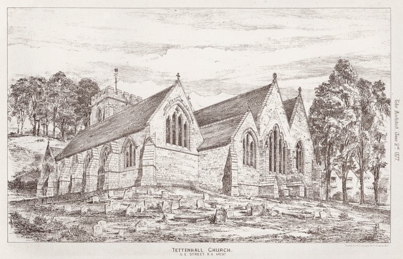 Tettenhall Church (gravyr) av English School