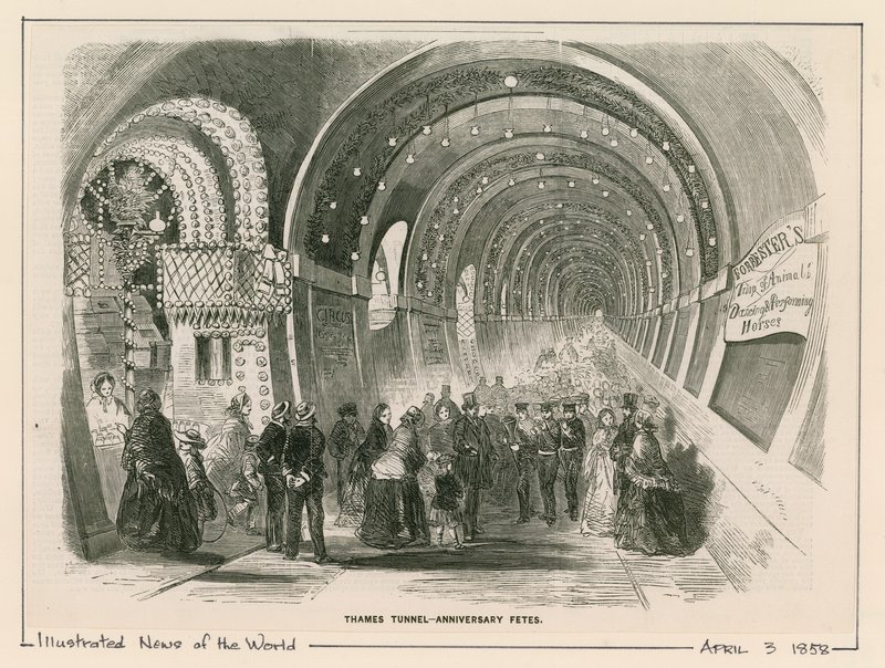Thames Tunnel - jubileumsfester av English School