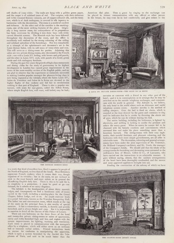 The Adelphi Hotel, Liverpool, Merseyside (litho) av English School