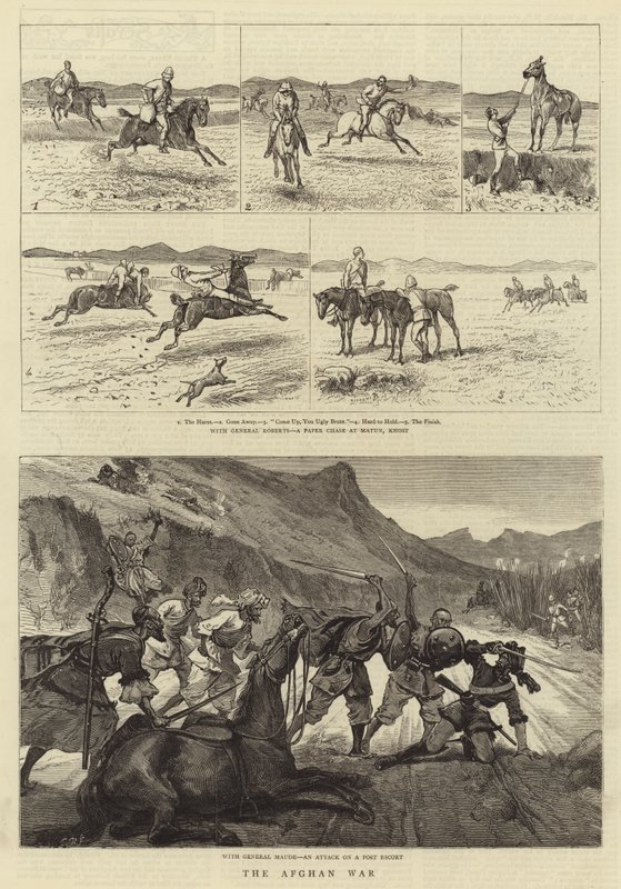 Det afghanska kriget (gravyr) av English School