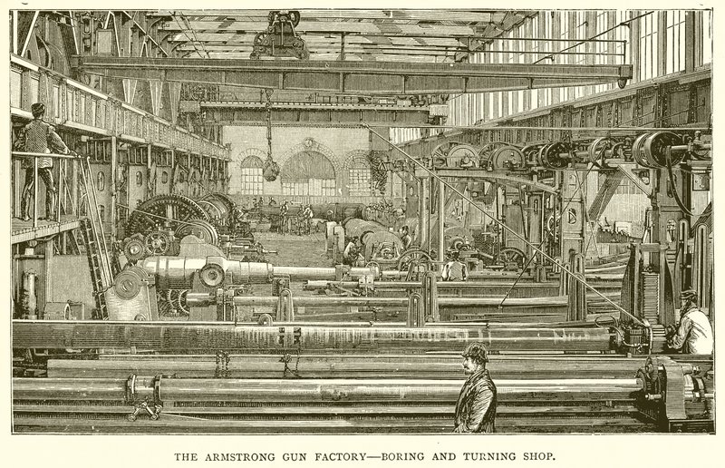 Armstrong Gun Factory - Boring and Turning Shop av English School
