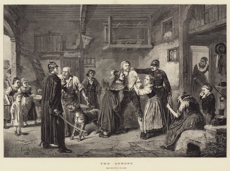 Arresteringen (gravyr) av English School