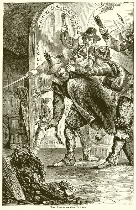 Gripandet av Guy Fawkes av English School