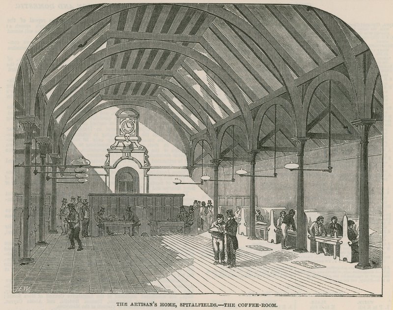 The Artisans Home, Spitalfields - Kafferummet av English School