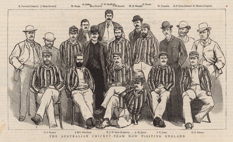 Det australiska cricketlaget besöker nu England av English School