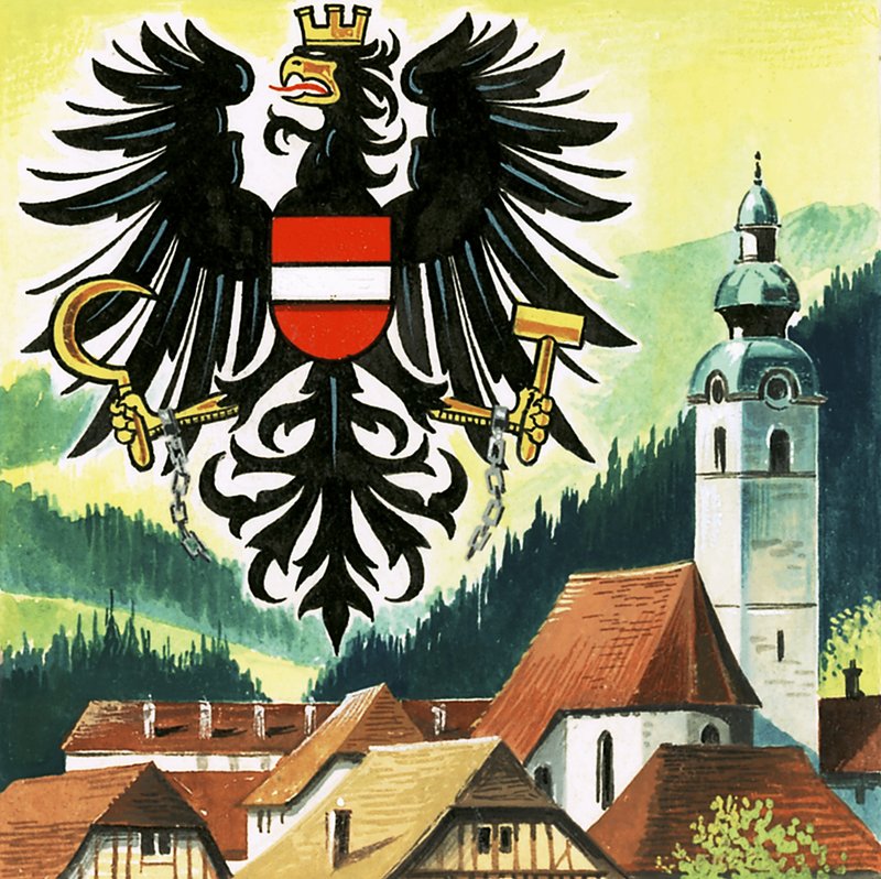 Den österrikiska örnen, Österrikes emblem av English School