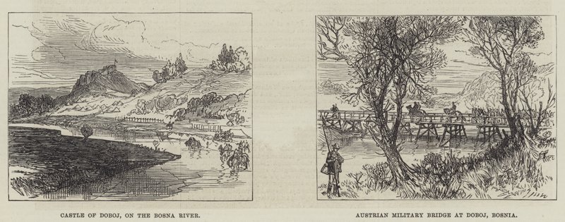 Österrikarna i Bosnien (gravyr) av English School