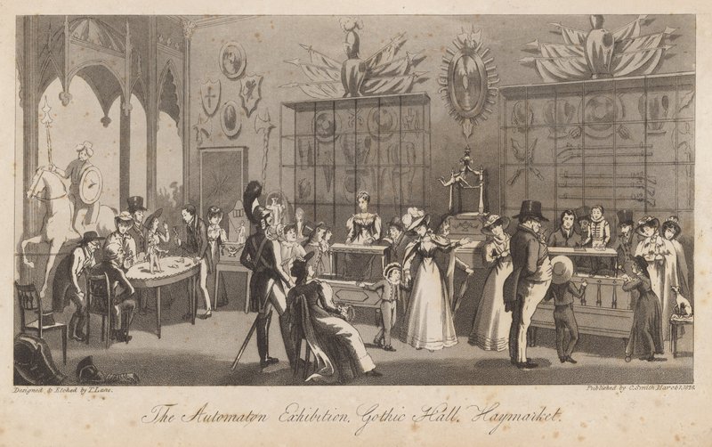 Automatutställningen, Gothic Hall, Haymarket av English School