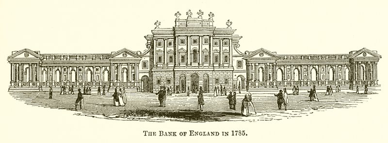 Bank of England 1785 av English School