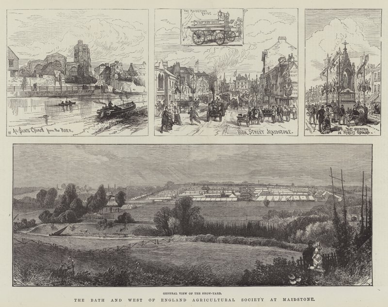 The Bath and West of England Agricultural Society vid Maidstone (gravyr) av English School