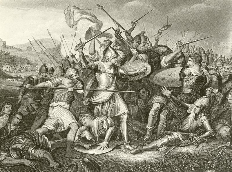 Slaget vid Agincourt av English School