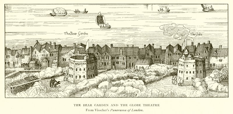 Björnträdgården och Globeteatern av English School