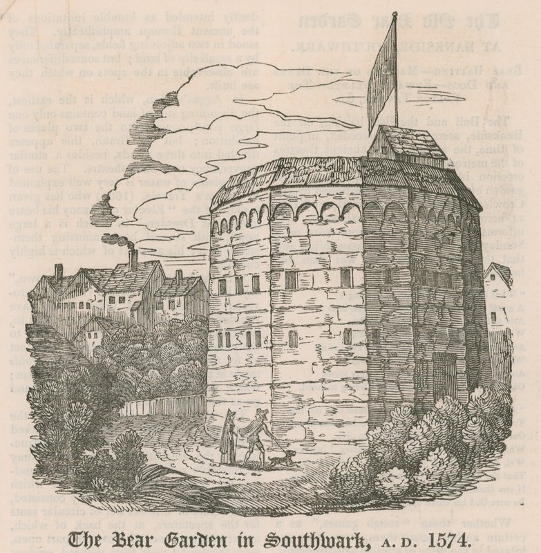 Björnträdgården i Southwark, London, 1574 e.Kr av English School