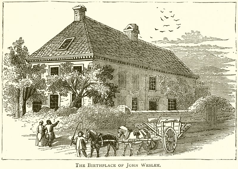 John Wesleys födelseplats av English School