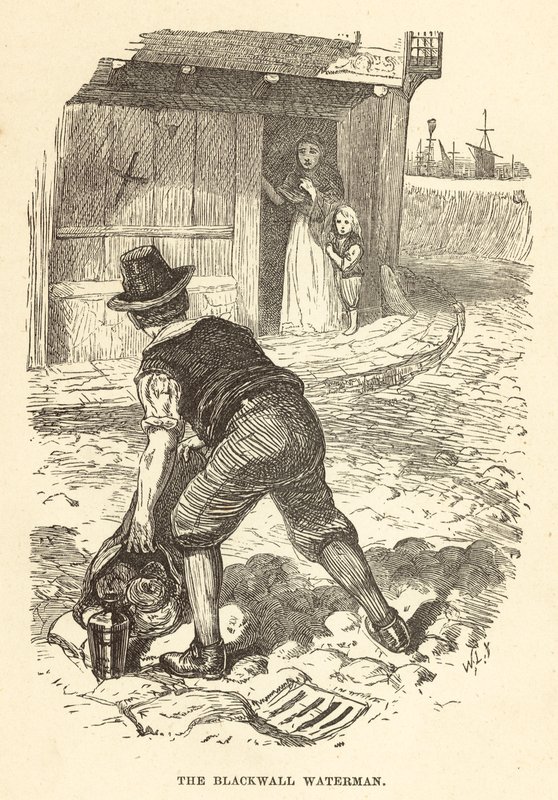 The Blackwall Waterman (gravyr) av English School