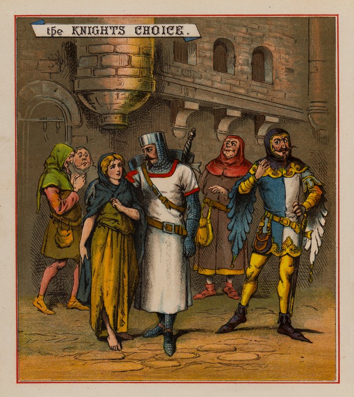 The Blind Beggar Of Bethnal Green (färg litho) av English School