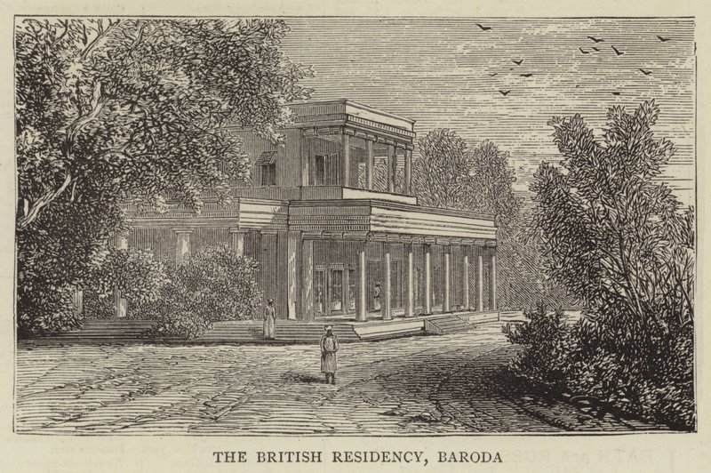 The British Residency, Baroda (gravyr) av English School