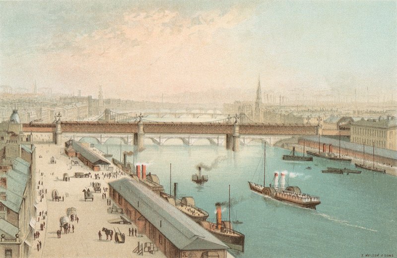 The Broomielaw, Glasgow - Ser österut av English School