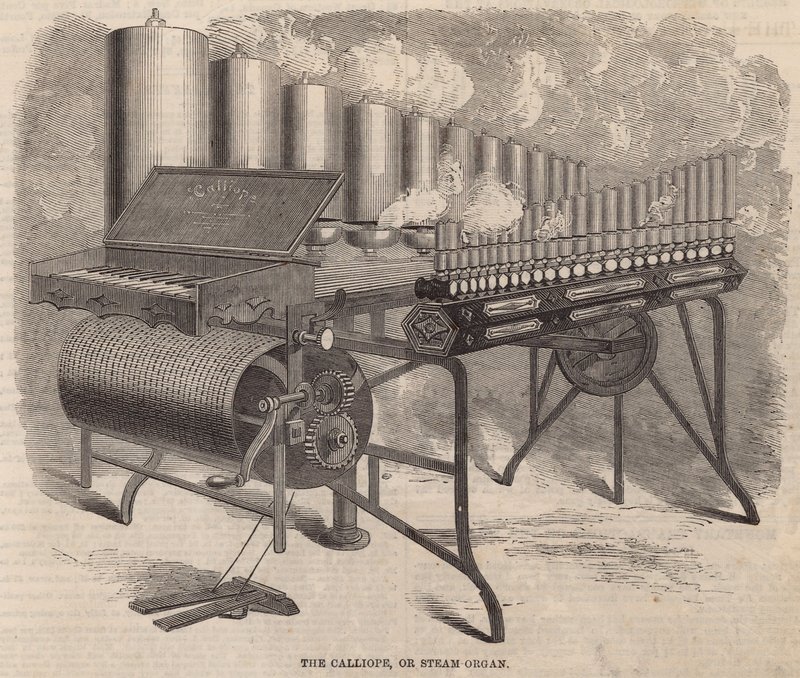 The Calliope, en ångorgel som uppfanns av Arthur S Denny i Amerika av English School