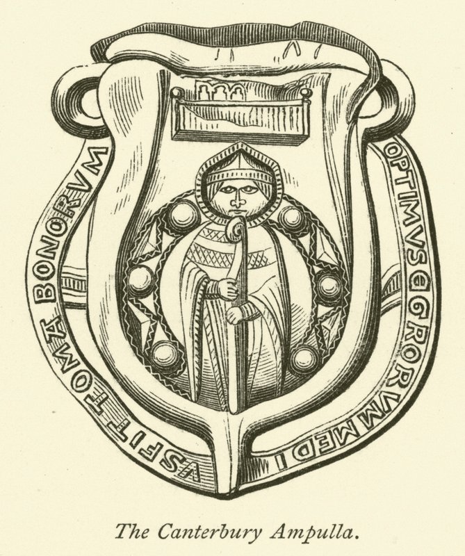 Canterbury Ampulla (gravyr) av English School
