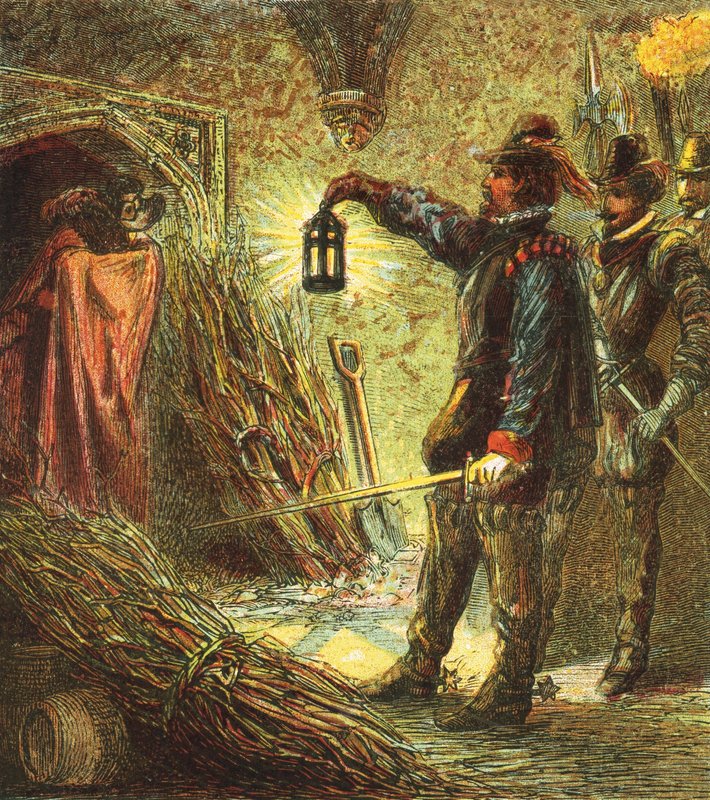 Tillfångatagandet av Guy Fawkes av English School