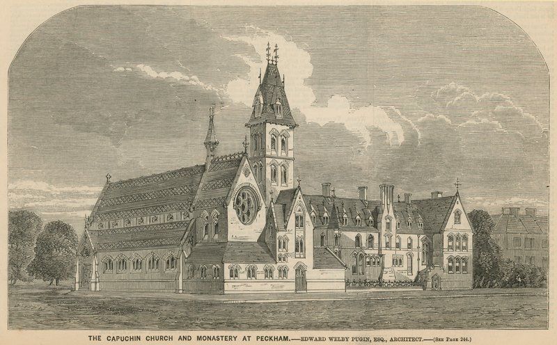 Kapucinerkyrkan och klostret i Peckham av English School