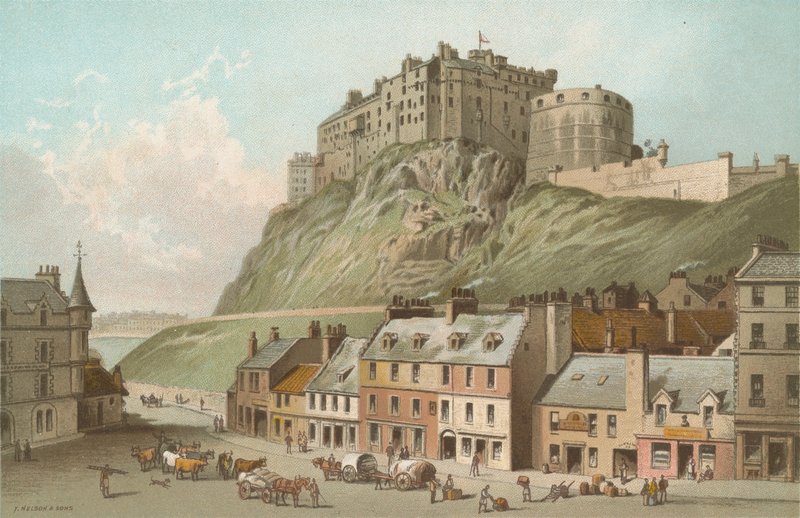 Slottet från Grassmarket - Edinburgh av English School