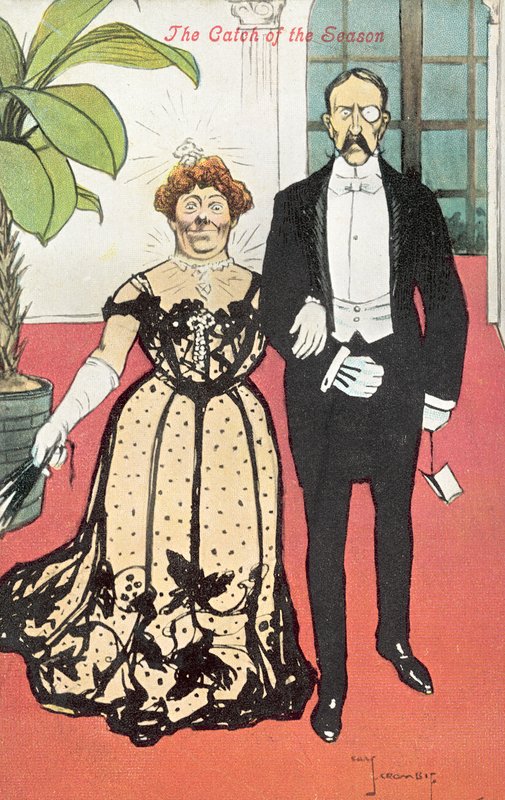 Säsongens fångst (färg litho) av English School