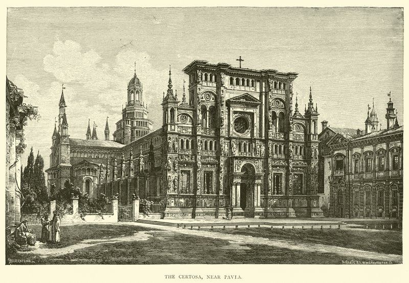 Certosa, nära Pavia av English School