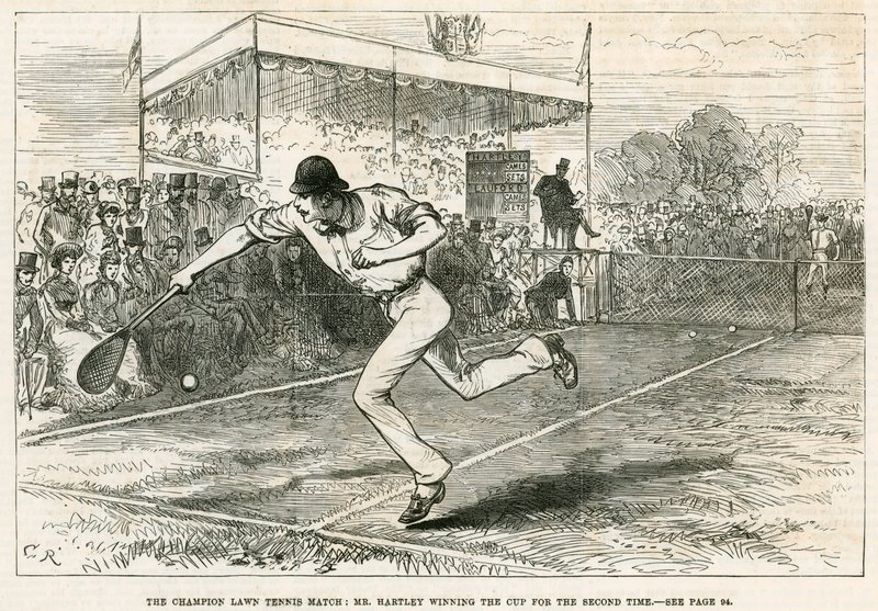 Champion Lawn Tennis Match: Mr Hartley vinner cupen för andra gången av English School