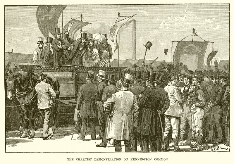 Chartistdemonstrationen på Kennington Common av English School