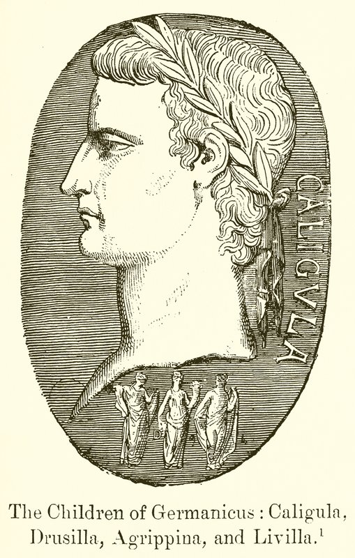 Germanicus barn: Caligula, Drusilla, Agrippina och Livilla av English School