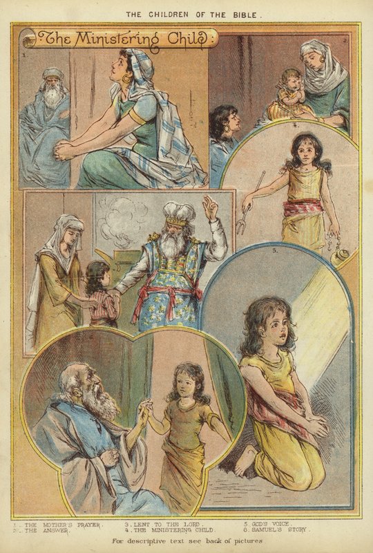 The Children of the Bible: The Ministering Child (chromolitho) av English School