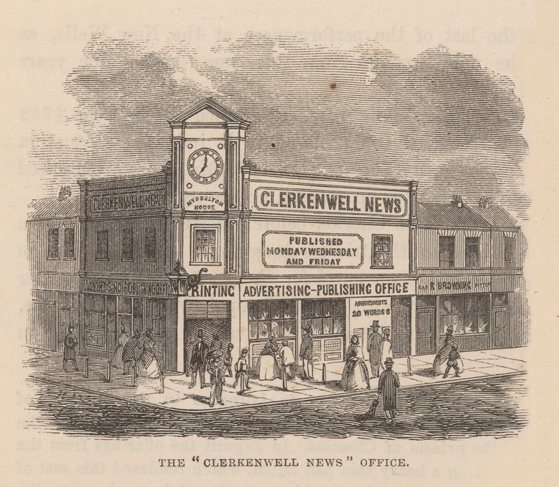 Clerkenwell News office, Clerkenwell, London av English School