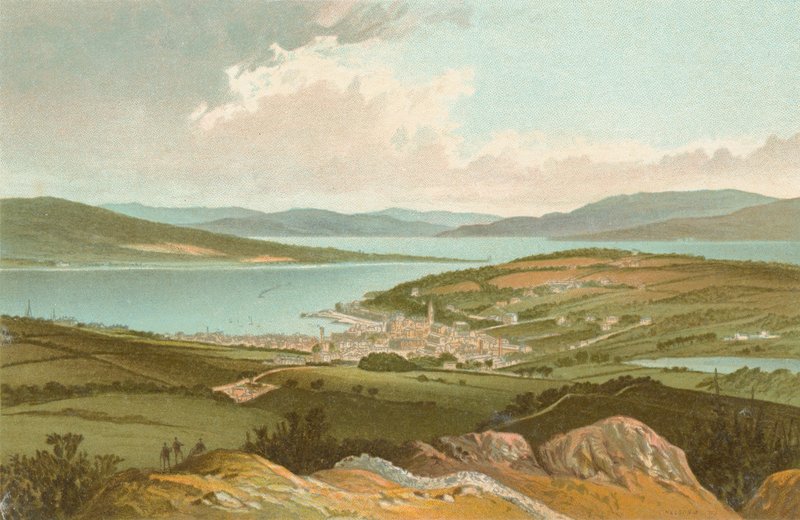 Clyde und Rothesay Bay från Barone Hill av English School