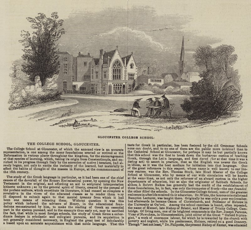 The College School, Gloucester (gravyr) av English School