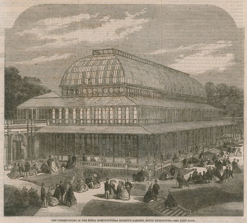 Konservatoriet i Royal Horticultural Society trädgårdar, South Kensington av English School