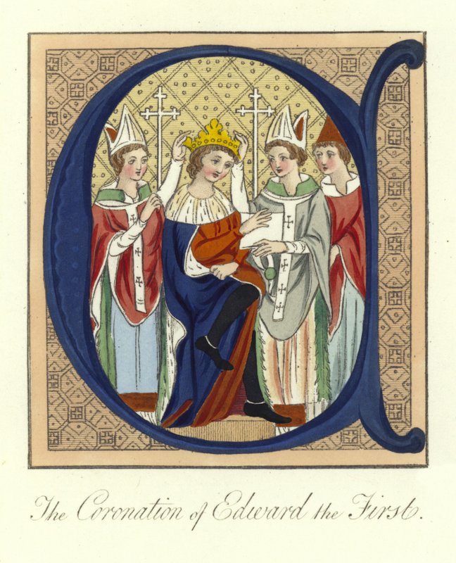 Kröningen av kung Edward I av England, 1274 av English School