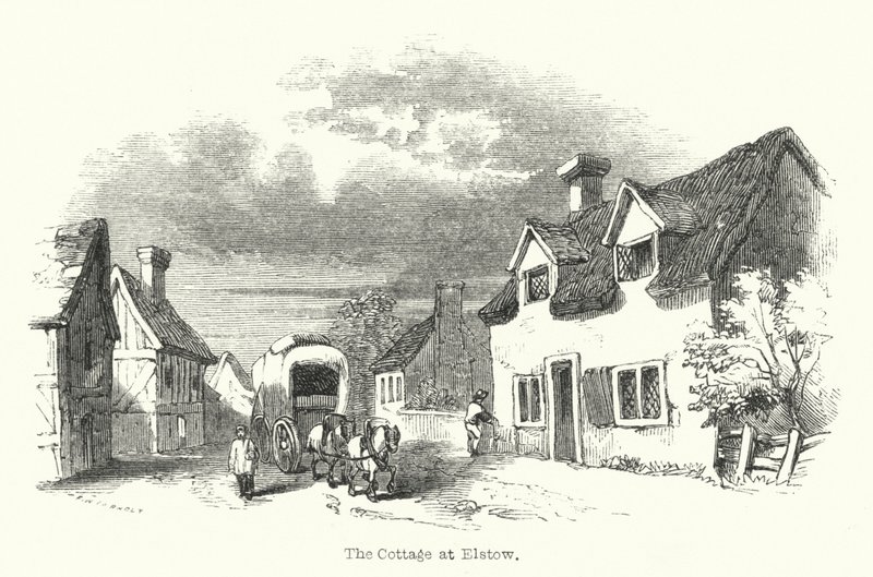 The Cottage at Elstow (gravyr) av English School