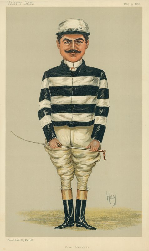 Greven Della Catena, greve Strickland, 4 maj 1893, tecknad serie Vanity Fair av English School