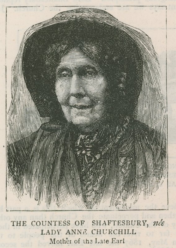 Grevinnan av Shaftesbury, född Lady Anne Churchill av English School
