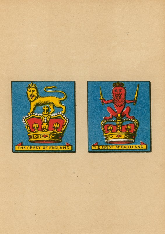 The Crest of England. The Crest of Scotland av English School