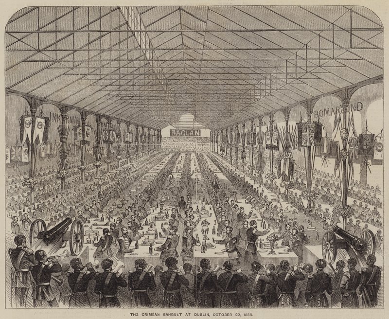 Krimbanketten i Dublin, 22 oktober 1856 (gravyr) av English School