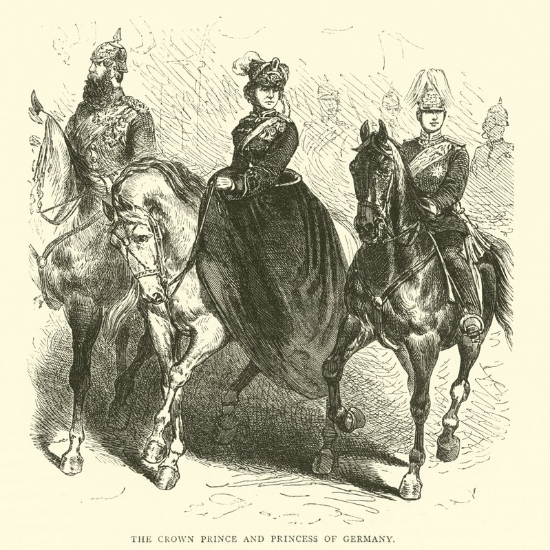 Kronprinsparet av Tyskland, mars 1871 av English School